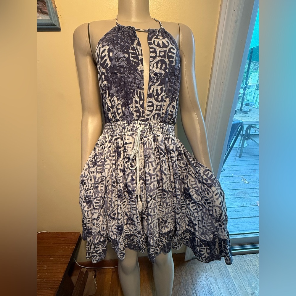 NWT Free People Halter Dress with pockets!